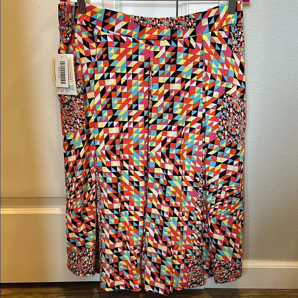 Lularoe Madison Colorful Geometric Print Women's Skirt